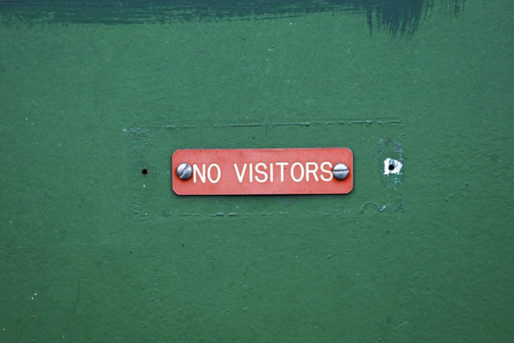 No visitors
