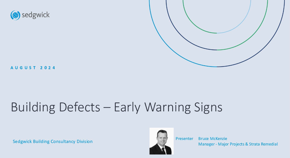 Early detection of strata building defects