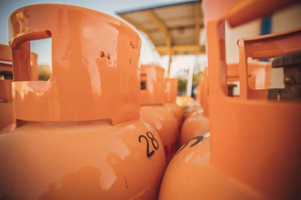 gas bottles on common property
