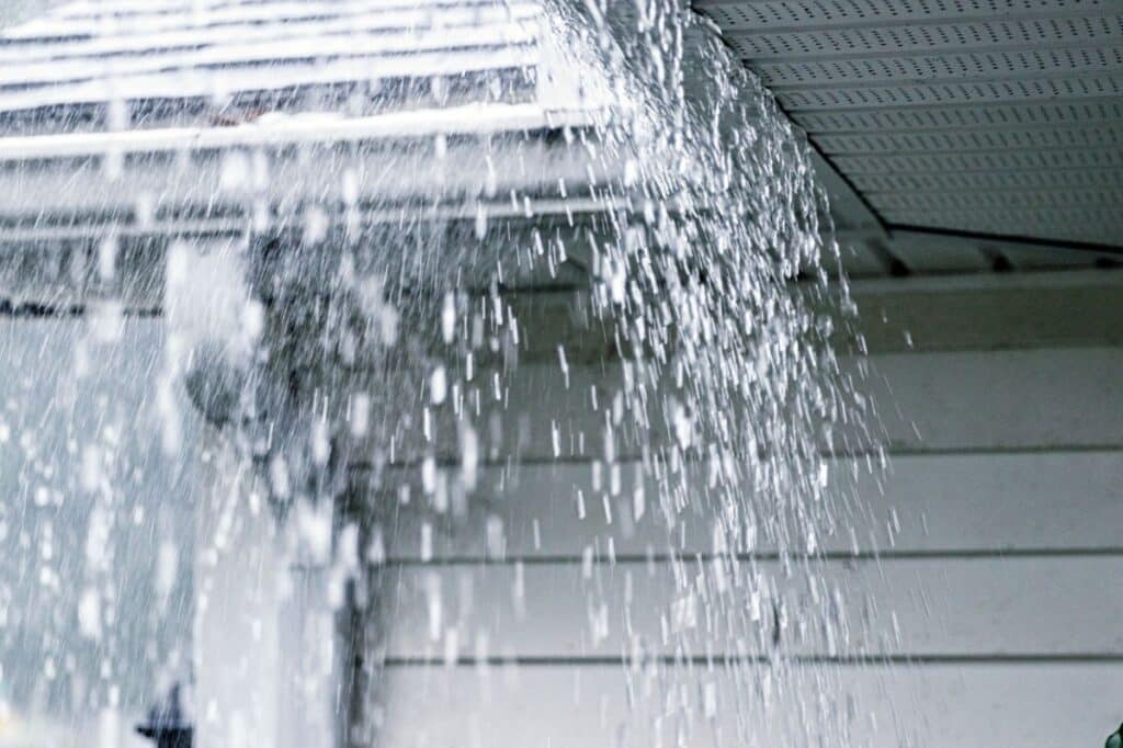 overflowing gutters